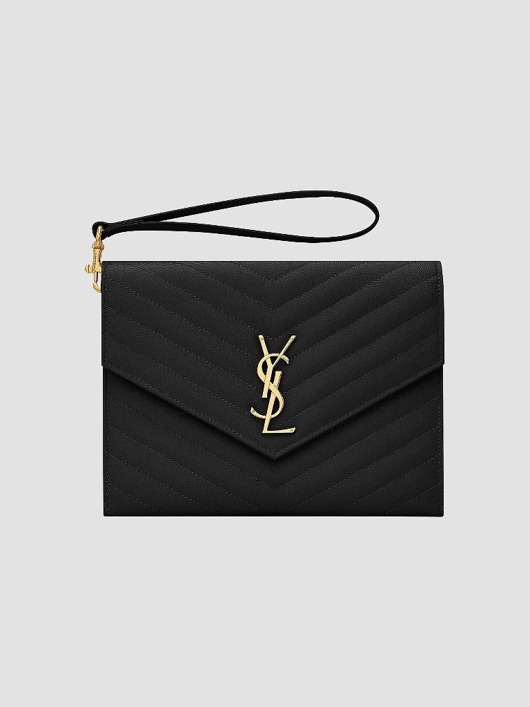 Saint Laurent - Ysl Clutch - Black